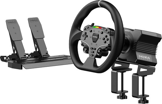 MOZA RS20 accessoire de jeux vidéo Noir Volant + pédales PC