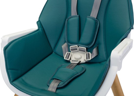 Caretero Tuva Kinderstoel Donkergroen - Babystoel - Baby Eetstoel - Kinderstoeltje voor Peuter - Voor Kinderen van 6 Maanden tot 3-4 Jaar - Scandinavisch Design van Caretero — afbeelding 3
