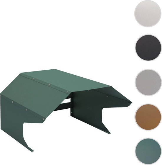 Garage pour tondeuse à gazon robot MCW-L43, auvent pour tondeuses à gazon, métal 40x59x69cm ~ vert