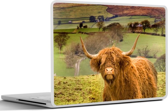 Autocollant pour ordinateur portable - 10,1 pouces - Highlander écossais - Berg - Automne - 25x18cm - Autocollants pour ordinateur portable - Peau pour ordinateur portable - Couverture