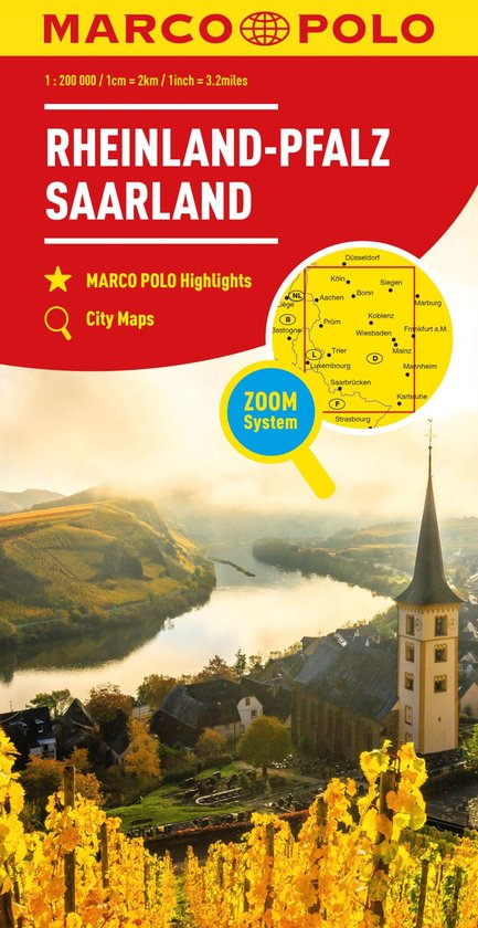 Marco Polo Wegenkaart - Marco Polo Wegenkaart 10 Rheinland-Pfalz / Saarland