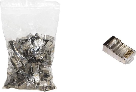 DIGITUS LAN kabel Cat 5e - 1m - RJ45 netwerkkabel - SF/UTP afgeschermd