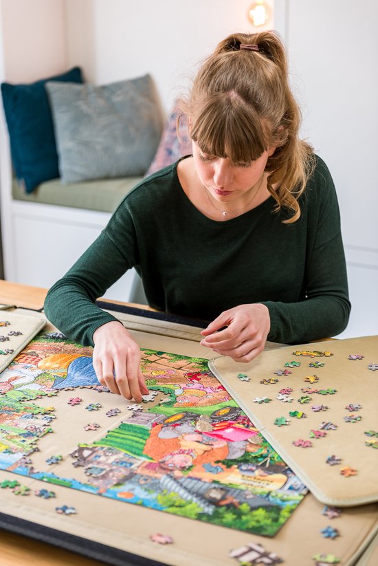 Jumbo Portapuzzle Standaard voor puzzels tot 1500 stukjes - 90,6 x 60,5 cm - Puzzelmap