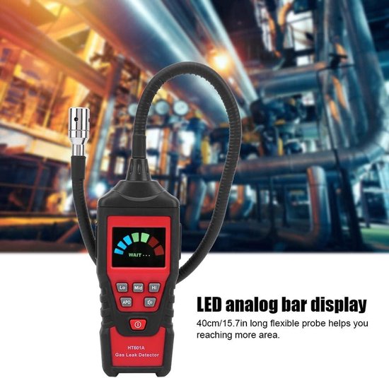 HT601A Detector Voor Brandbaar Gas Draagbare LED Detector Gaslektester