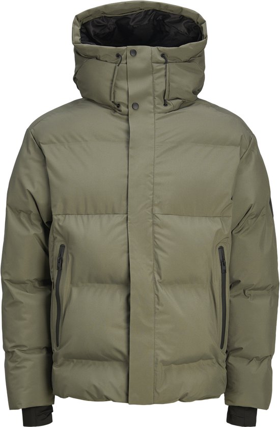 Jack & Jones - Heren Jas winter Alpha Puffer - Groen - Maat XL