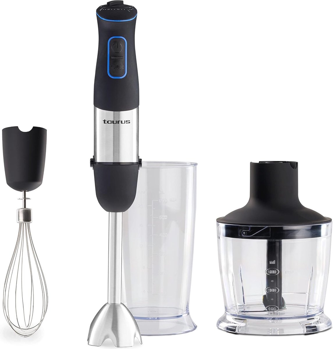 1000W Handmixer - Roestvrij Staal, 20 Snelheden & Turbo-Functie