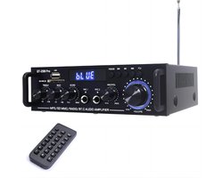 Pro Audioversterker 800 W | HiFi Versterker met Bluetooth 5.0 en FM-radio | Draagbaar en Compact
