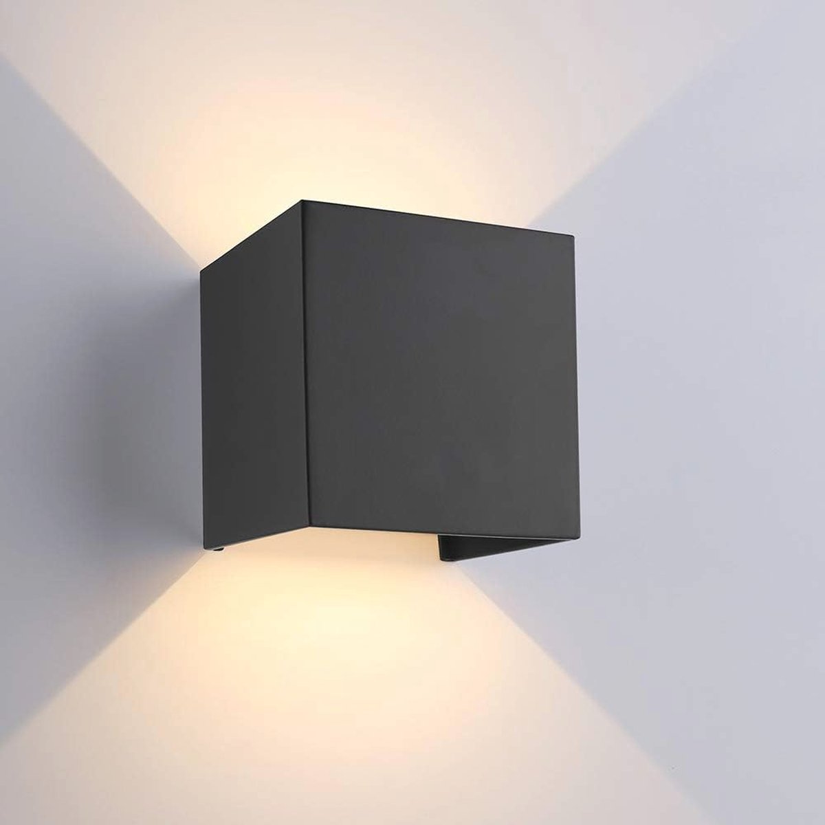 Led-wandlamp 12W voor binnen en buiten met instelbare stralingshoek - IP65 waterdicht, warmwit licht
