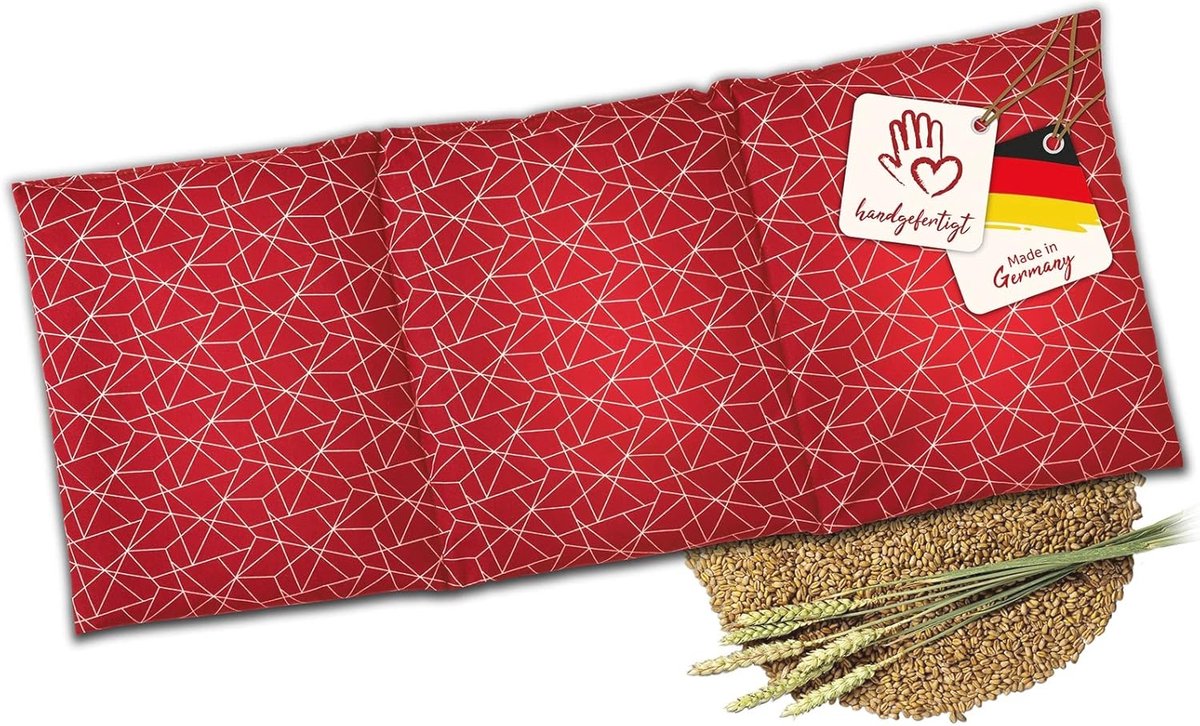 Goedkoopste Korreltkussen voor Magnetron en Oven | Handgemaakt met Tarwevulling | 50 x 20 cm | Waterdicht en Koelvermogen