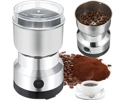 Elektrische Koffiemolen en Kruidenmolen - Roestvrijstalen, Gemakkelijk te Gebruiken, Capaciteit 50g, 300W