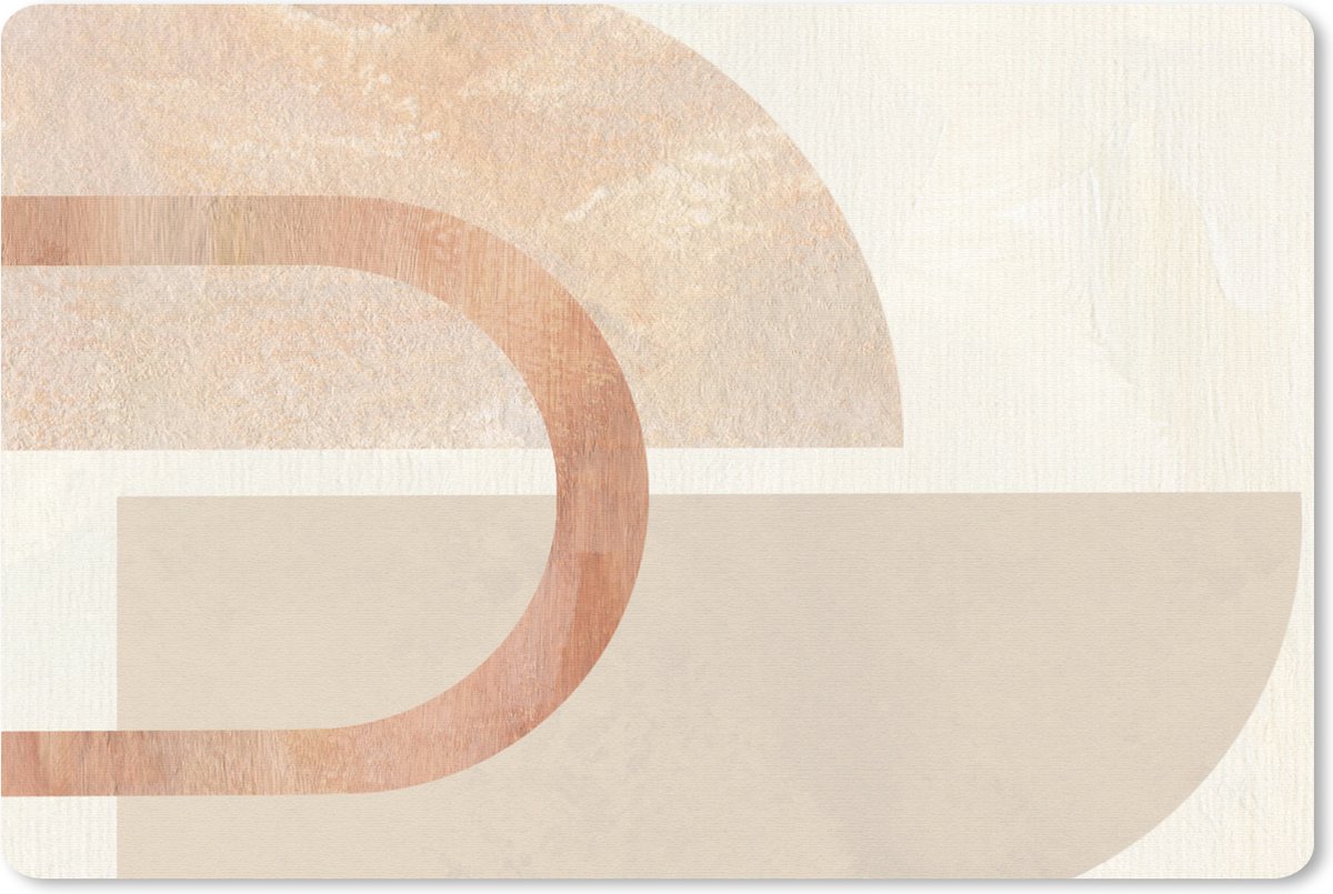 Muismat 27x18 cm - Mousepad Marmer - Roze - Abstract - Muismatten