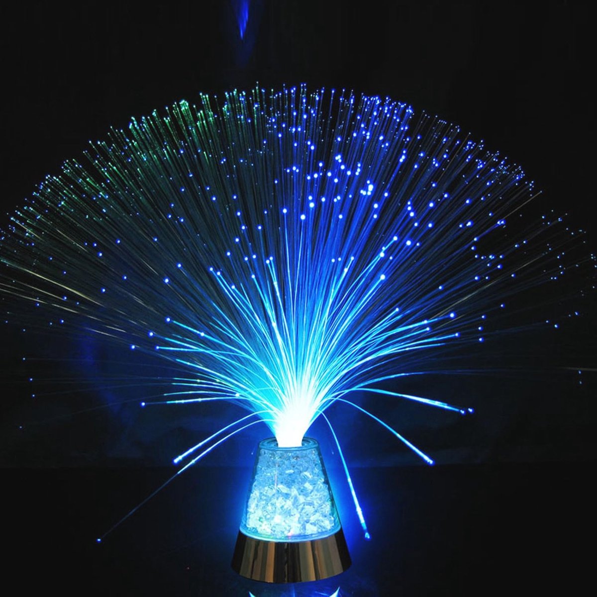 Goedkoopste Kleurveranderende glazen optische nachtlamp - 13 inch LED licht voor decoratie en feesten