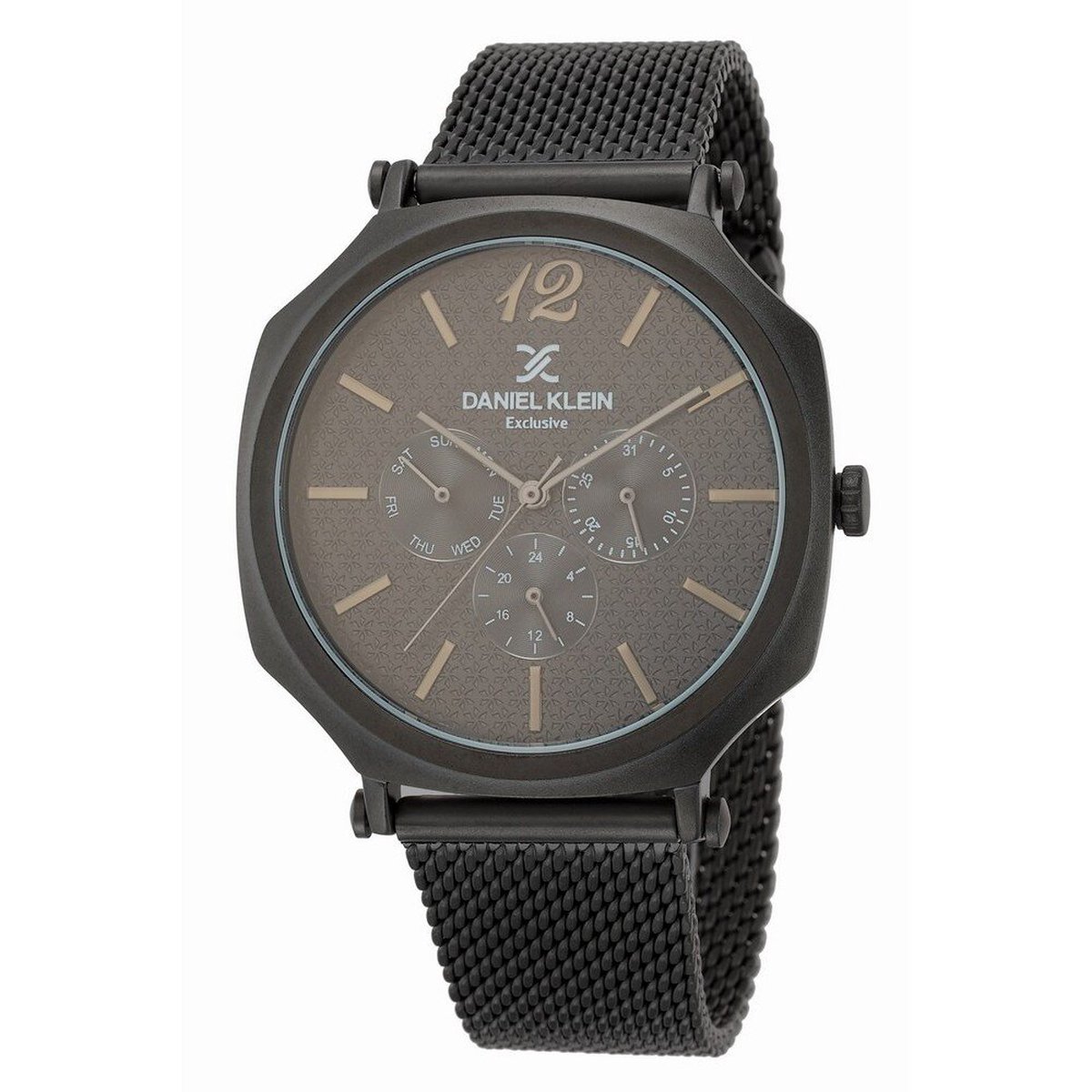 Daniel Klein DK.1.12516-5 - Horloge - Analoog - Mannen - Heren - Milanese band - Zwart