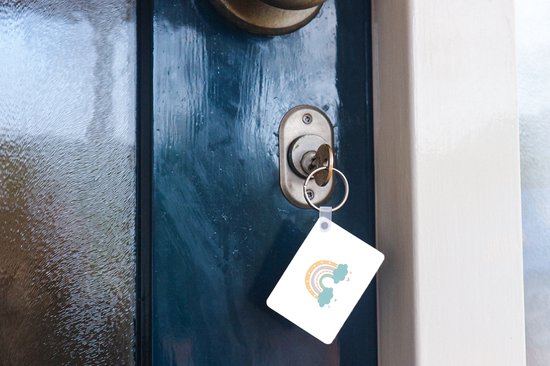 Porte-clés - Arc-en-ciel - Hartjes - Nuages ​​- Pois - Pastel - Enfants - Cadeaux - Plastique