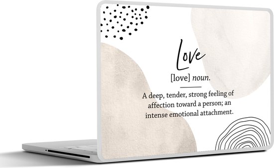 Sticker pour ordinateur portable - 14 pouces - Amour - Bande - Citation