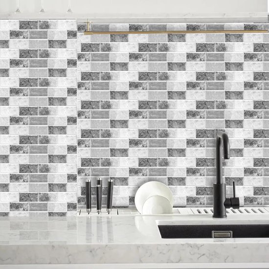 KIARA 24 tegelstickers voor badkamer en keuken mozaïek