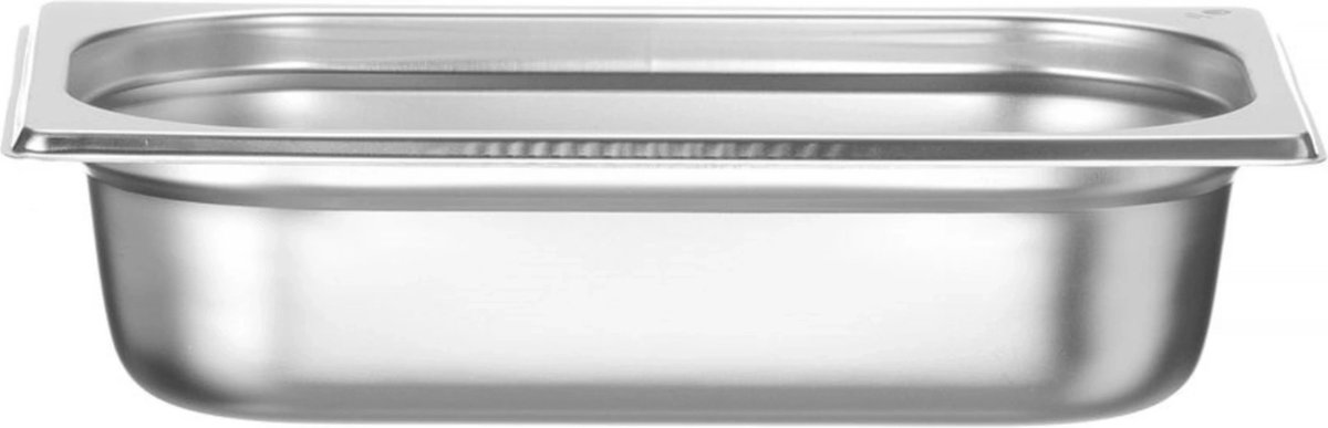 HENDI GN-container 1/4 – lichtgewicht – roestvrij staal – 1,8L – 265x162x65 mm