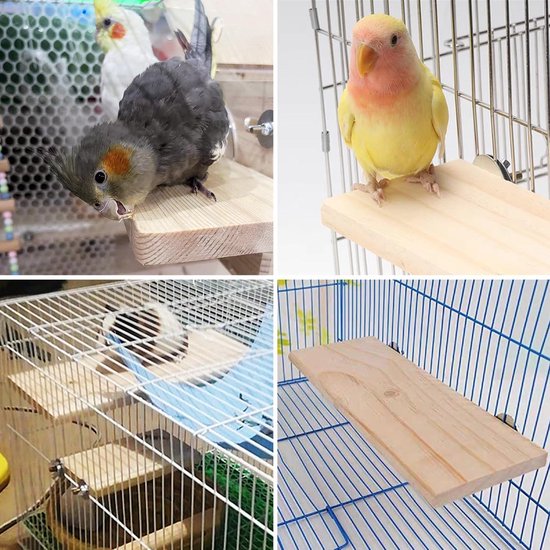 Unicorn Catcher Cavia-habitat met trappen en matten, extra groot houten cavia-kasteel, afneembare schuilplaatsen voor kleine dieren, meerdere deuren en ramen