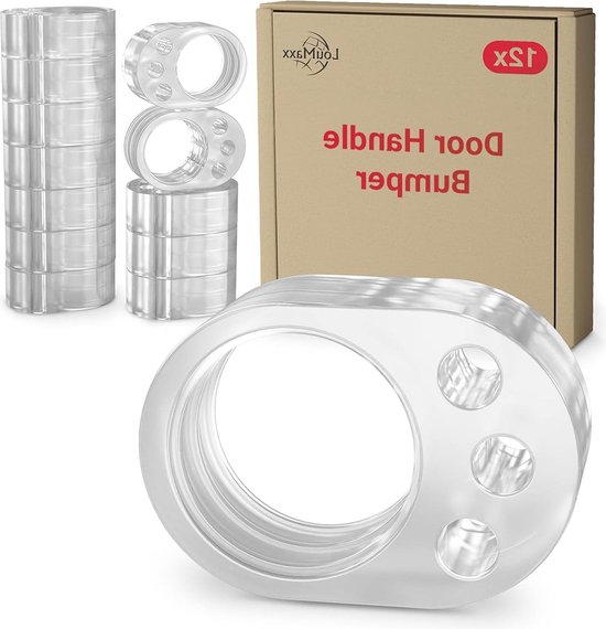 Deurklinkbuffer - 8-delige set deurstoppers, transparante deurstopper
