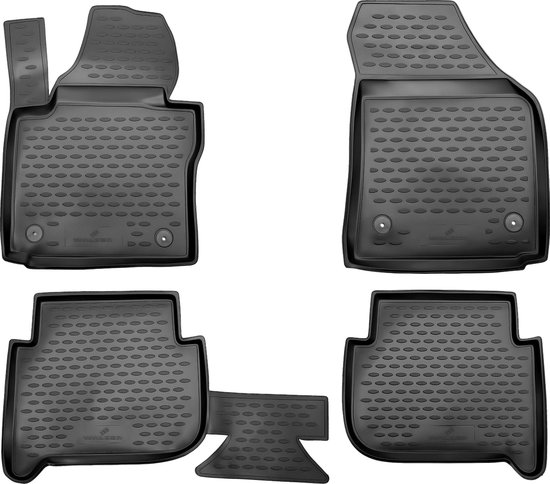 ELMASLINE 3D Gummimatten & Kofferraumwanne Set für VW Touran II (2