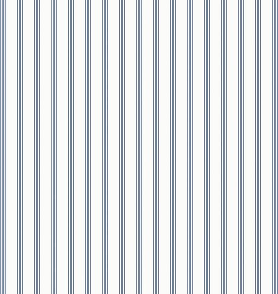 Laura Ashley | Papier peint non tissé Farnworth Stripe Smoke Blauw