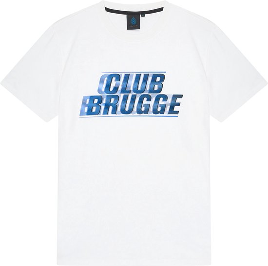 Foto: Club brugge t shirt voor heren maat xl wit brugge t shirt voor volwassenen official club brugge t shirt