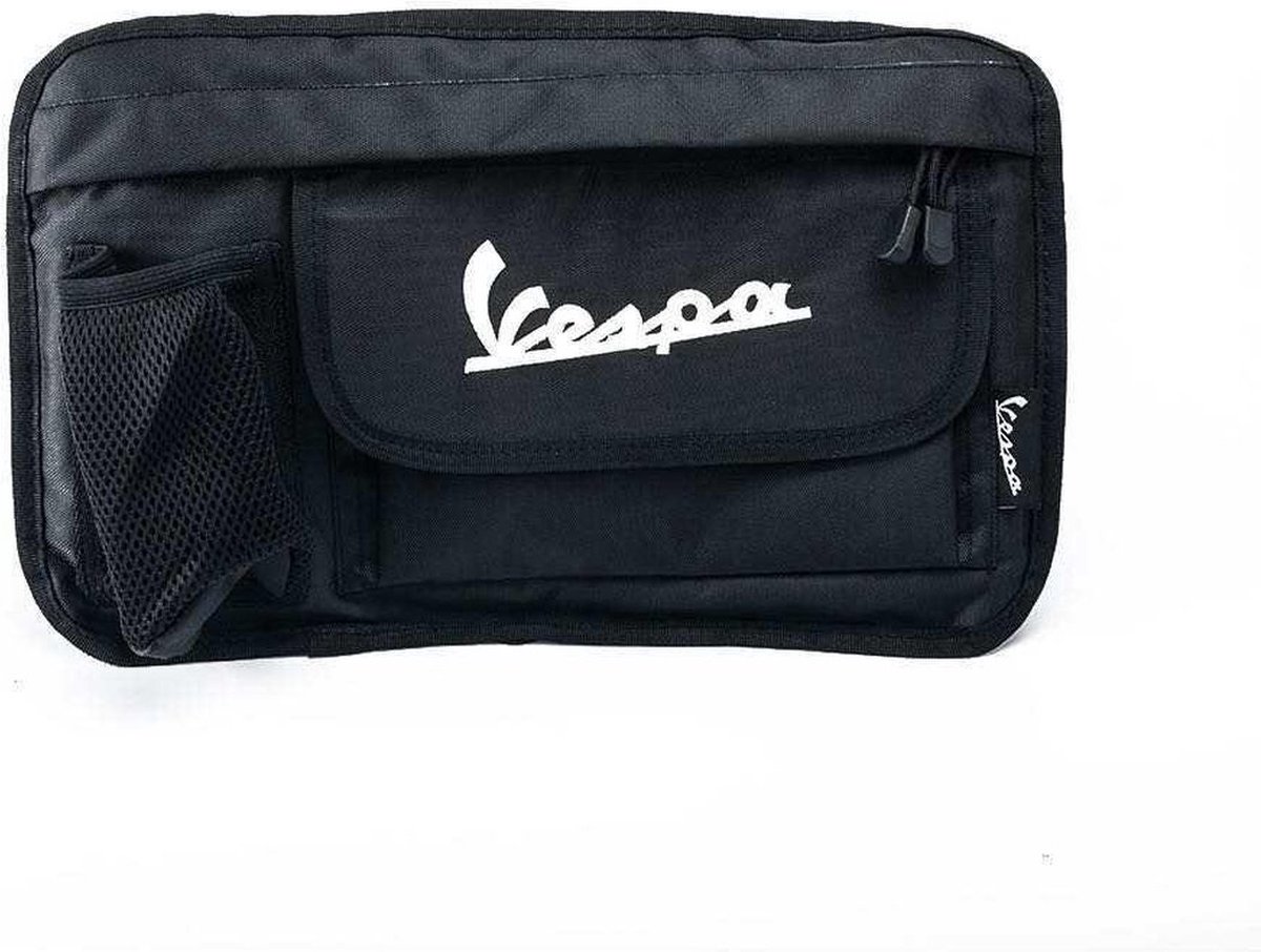 Beenschild tas voor Piaggio Vespa - opbergtas voor Piaggio Vespa Motor Scooter - Waterdicht - Zwart - Stof - Scooter Tas