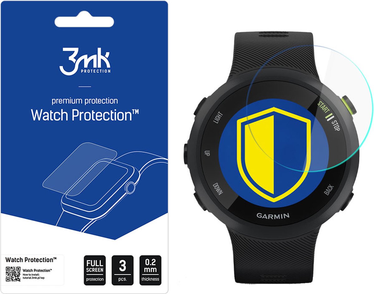 Garmin Forerunner 45 - 3mk Watch Protection v. FlexibleGlass Lite