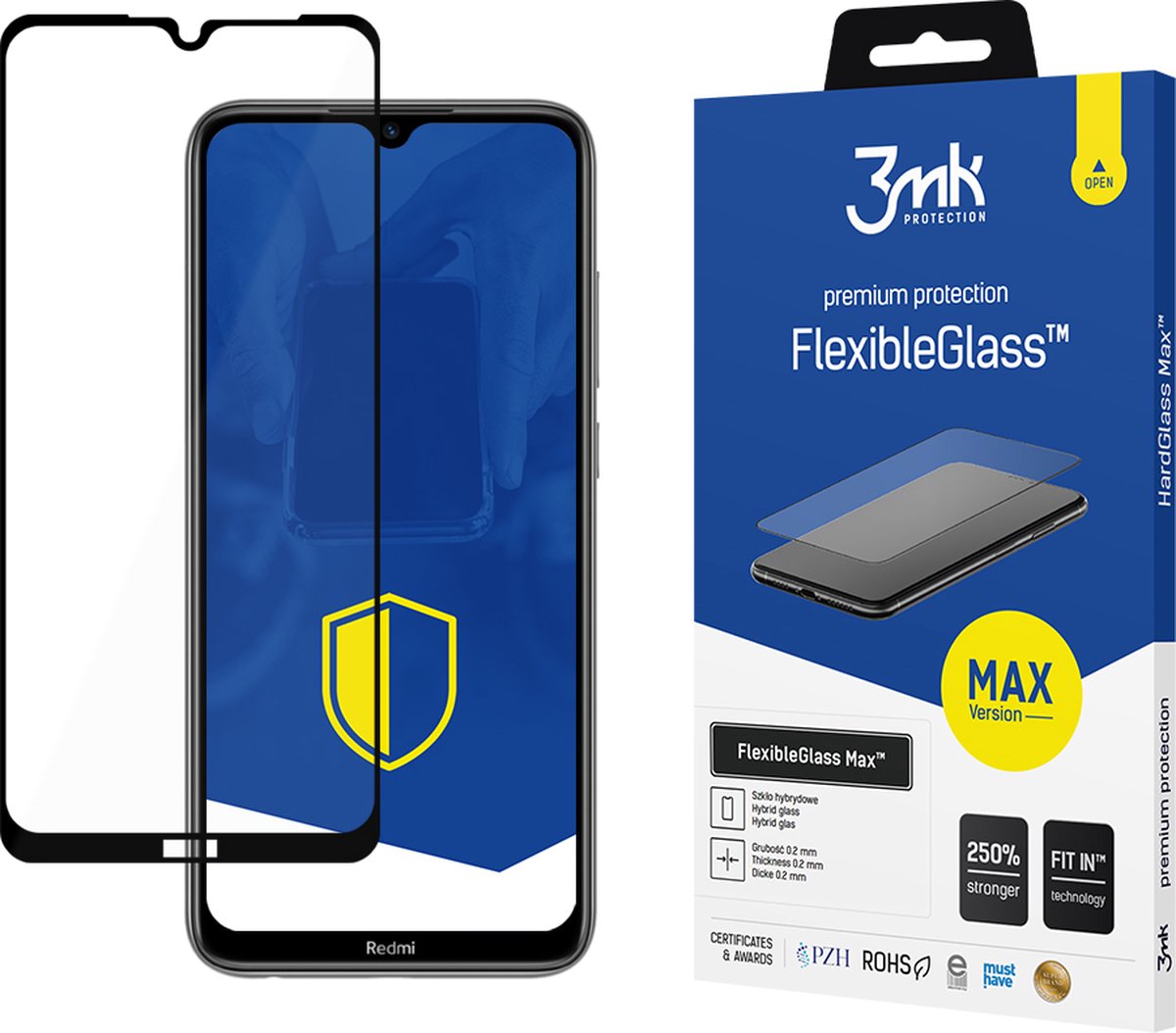 Xiaomi Redmi Note 8T Black - 3mk FlexibleGlass Max