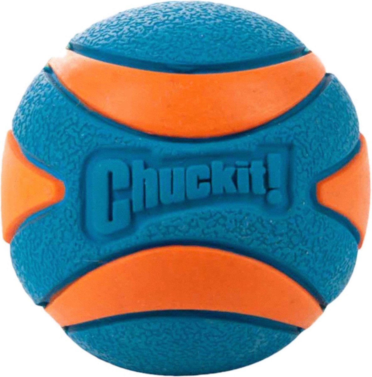 Chuckit! Ultra Squeaker Bal - Hondenspeelgoed - Hondenbal - Duurzaam rubber - Small - Ø5 cm - Blauw/Oranje - 1 Stuks