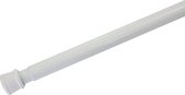 Tringle de tension pour tringle à rideau - extensible - montage sans vis - diamètre 23/26 mm - longueur 60-100 cm - tringle de douche extensible en acier blanc