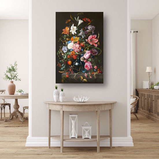 Vase à fleurs - Jan Davidsz. de Heem décoration murale - Affiche Fleurs - Affiche maîtres anciens - Décoration murale classique - Affiches chambre - Peintures & affiches affiche 80x120 cm