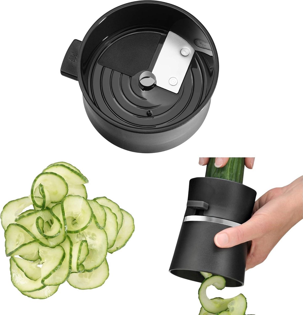 Spiraalsnijder 14 cm handmatig groentenoedels Zoodles spiraalsnijder snijder voor strepen en spiralen