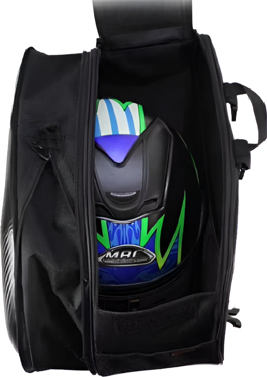 CarryQuest® - Motor Rugzak - Universele Motorfiets Tas - Motorrugzak - Waterdicht, Lichtgewicht, 36L-58L Capaciteit - Inclusief Regenhoes - Carbon – foto 8