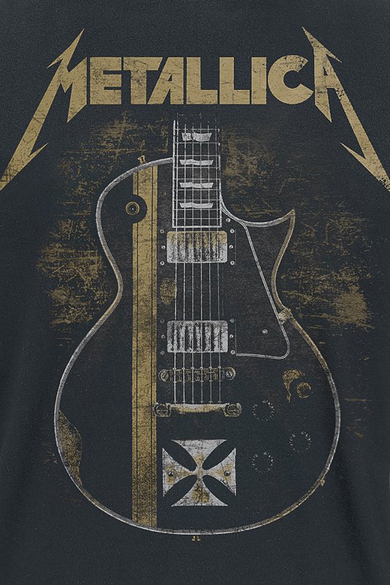 T-shirt guitare Metallica Hetfield Iron Cross noir 3XL Katoen - Produits dérivés du groupe, Groupes