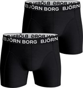 Björn Borg Cotton Stretch Heren Boxershort - 2 Stuks - Zwart - Maat M - Heren Onderbroeken
