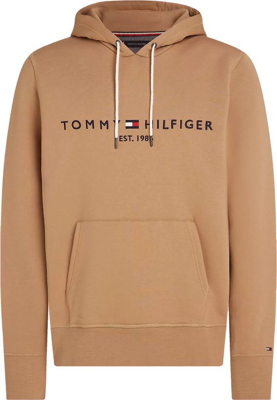 Sweat à capuche homme Tommy Hilfiger Coton - camel - Taille : S