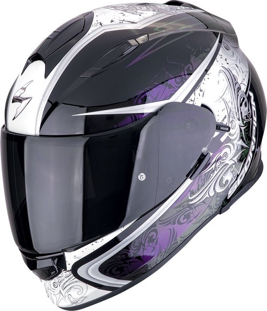 Scorpion Exo-491 Run Black- Chameleon - Taille L - Casque Intégral - Casque Scooter - Casque Moto - Noir Zwart - Casques Scooter Homme et Femme.