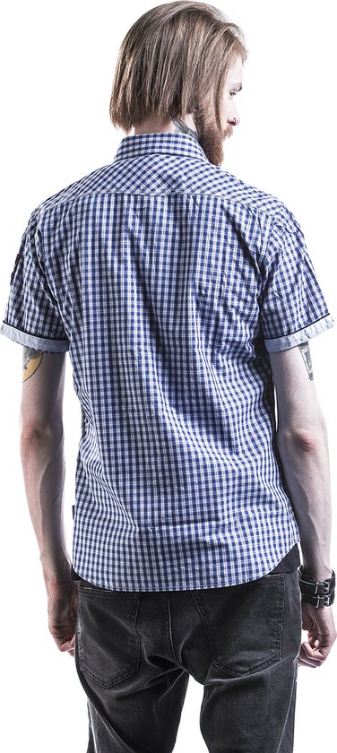 Lonsdale Berny Chemise Manches Courtes Blauw L Homme