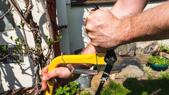 Houten beugelzaag voor takken en bomen - 610 mm handzaag voor tuin van Houten — afbeelding 5