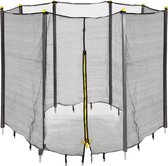 Relaxdays Trampoline veiligheidsnet - net trampoline - trampolinenet - vangnet - met palen - 366 cm