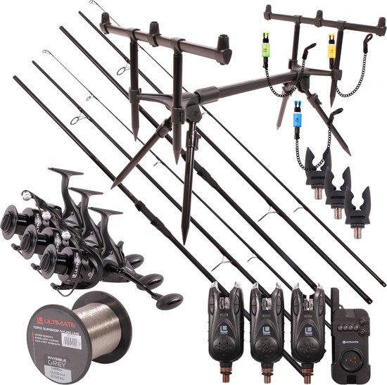 Ultimate Adventure Carp Triple Rod Set | Karper set | bol