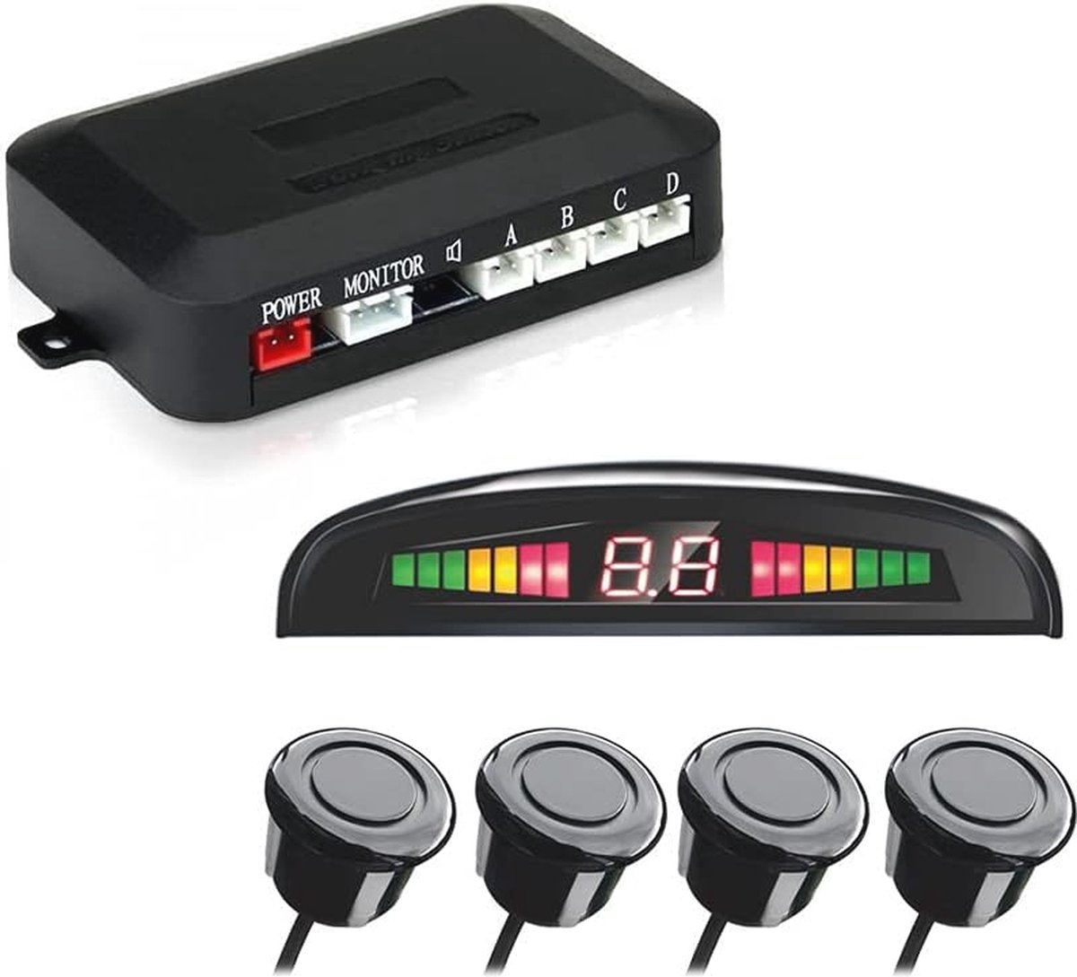 Ultrasone Parkeer Sensoren met LED Af afstandsweergave en Geluidswaarschuwing voor Vrachtwagens en Bestelwagens