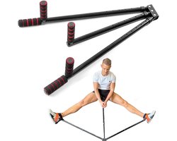 Beenspreider - Verstelbare Yoga Split Trainer – Benen Spagaat Beenspreider – Rekmachine - Stretching Machine - Lenigheid Trainer - Stretchen - Spagaat Trainer - Rood/Zwart