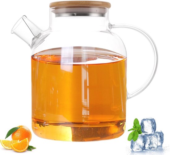 Theepot theepot theethee met glazen zeef borosilicaatglas