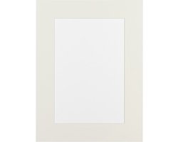 Passe-Partout 50x70 Fotomaat - Ivoor Wit - Lijstmaat 60x80 – Museum karton - WT4215