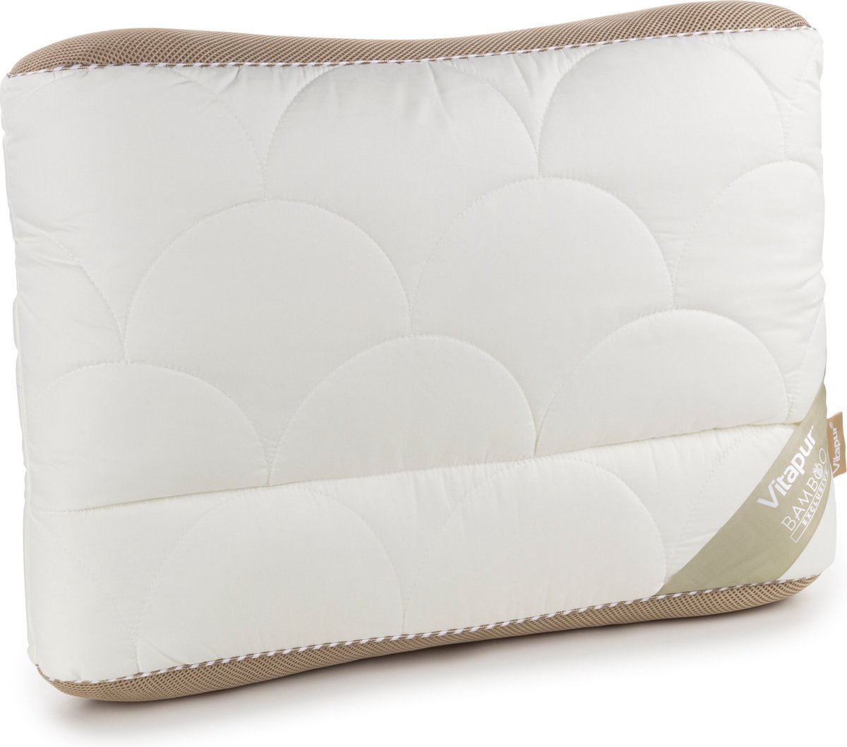 Vitapur Kussen - Hoofdkussen - Bamboe Hoofdkussen - In hoogte verstelbaar - Wasbaar - 50x70 cm