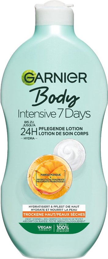 Foto: Garnier body intensive 7 days verzorgende bodylotion met mango extract en probiotica 400ml