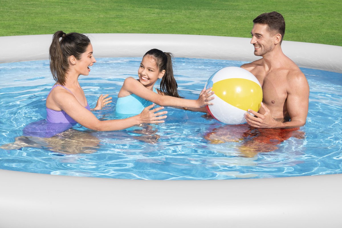Bestway Fast Set opblaasbaar zwembad met filterpomp - Ø 457 x 84 cm