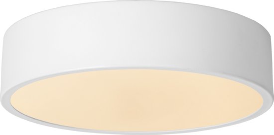 Lucide UNAR – Plafonnière (Plafondlamp) – Ø 20 cm – LED 3 StepDim – 1x12W 2700K – Wit